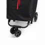 Gimi Carro de la Compra Twin Negro 50 L 169324 con Ruedas Giratorias 360° y Bolsillos
