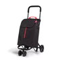 Gimi Carro de la Compra Twin Negro 50 L 169324 con Ruedas Giratorias 360° y Bolsillos