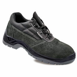 Blackleather Zapatos de seguridad piel serraje gris oscuro S1P SRC talla 36