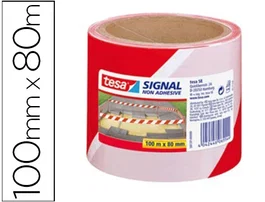 Rollos Balizaje 100X80 Mm. Bicolor Rojo/Blanco