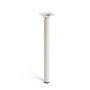 Rei Pata cilíndrica Mod. 401G para muebles, acero blanco Ø30mm x 400mm, fijación atornillado, peso 150kg