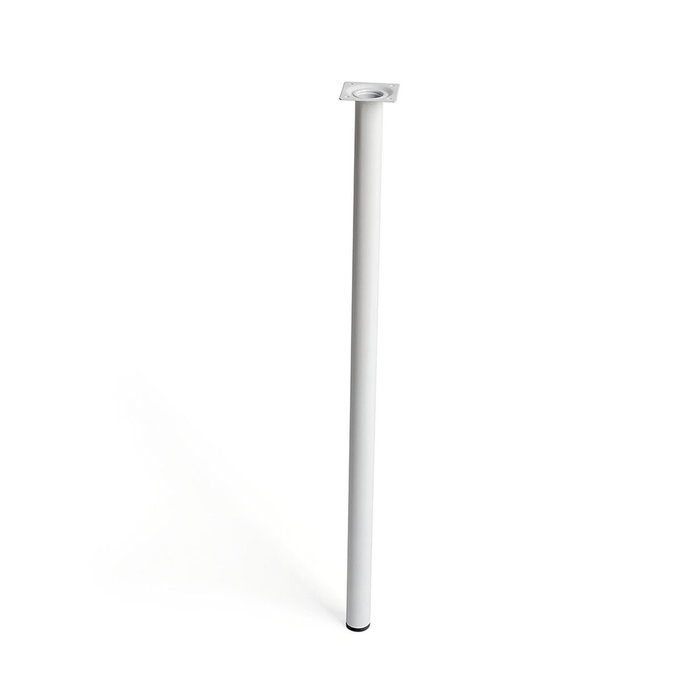 Rei Pata cilíndrica mod. 401g de acero acabado blanco ø30 x 700 mm Rei Pata cilíndrica mod. 401g de acero acabado blanco ø30 x 700 mm