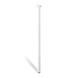 Rei Pata cilíndrica de acero mod.401g.2-401g.800.01 blanco Ø3x80cm para muebles modernos fijación atornillada carga máxima 150kg