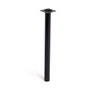 Rei Pata cilíndrica modelo 401g para muebles Ø3x40 cm de acero con acabado negro - Pata para mesa auxiliar moderna