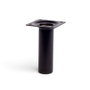 Rei Pata Cilíndrica Mod. 401g, Acero Negro Ø30 x 100 mm, Pata para Muebles, Soporte 150 kg