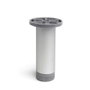 Rei Pata Cilíndrica Modelo 405 de Aluminio Anodizado Mate - Ø3,9 x 15 cm - Peso Máx. 150 kg para Muebles Bajos