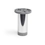 Rei Pata Cilíndrica 405 de Aluminio Cromo Brillante Ø3,9x10 cm - Para Muebles Bajos, Peso Máx. 150 kg, Sistema Atornillado