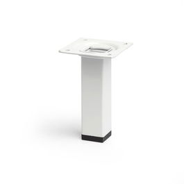 Rei Pata Cuadrada Acero Blanco Mod.400g Muebles Bajos 2,5x2,5x10cm