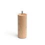 Rei Pata Cilíndrica Modelo 447 para Sofás - Madera de Haya Acabado Crudo - Ø5,6 x 15 cm - Soporta 250 kg