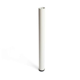 Rei Pata Regulable Cilíndrica Acero Blanco Mod.406g Altura 71cm