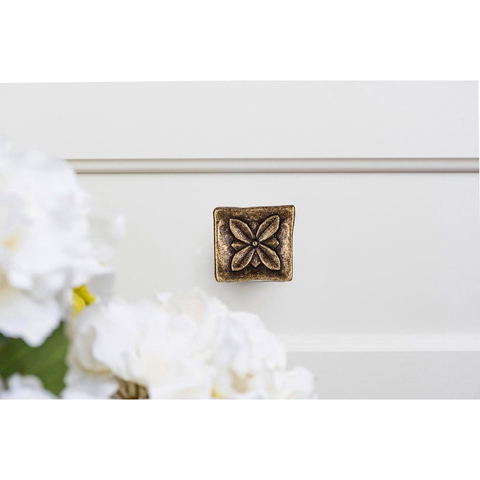 Rei Pomos Metálicos para Mueble Mod.1119 - Blister 4 Unidades, Acabado Cuero Viejo, Metal Zamak, 33x33mm Rei Pomos Metálicos para Mueble Mod.1119 - Blister 4 Unidades, Acabado Cuero Viejo, Metal Zamak, 33x33mm