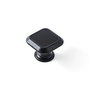 Rei Pomos Metálicos para Mueble Mod. 3120, Pack de 4 Unidades, Acabado Negro Mate, 30x30mm