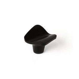 Rei Pomo para mueble modelo 749, zamak, negro mate, 4 uds