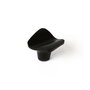 Rei Pomo para mueble modelo 749, zamak, negro mate, 4 uds