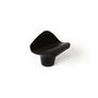 Rei Pomo Metálico para Mueble Mod. 749 Acabado Negro Mate Zamak 32x31mm Blister 4 Unidades