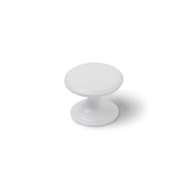 Rei mod. 756 Blister 4 Pomos Redondos para Mueble Zamak Acabado Blanco Ø33mm