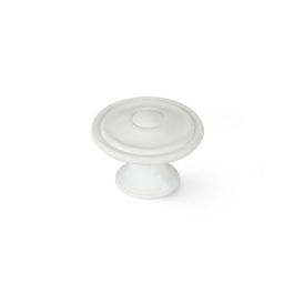 Rei Pomos Redondos para Mueble Blanco Poros Zamak Mod.3110 Ø35mm Blister 4 Unidades