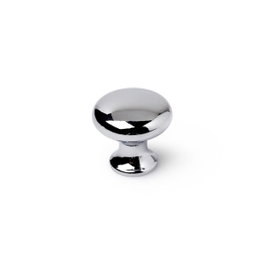 Rei Pomo para mueble modelo 760 de zamak, cromo brillo, ø25 mm, 4 uds