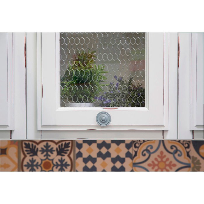 Rei Pomo Redondo para Mueble Mod. 3110 Ø35mm Zamak Acabado Gris Ceniza Pack 4 Unidades