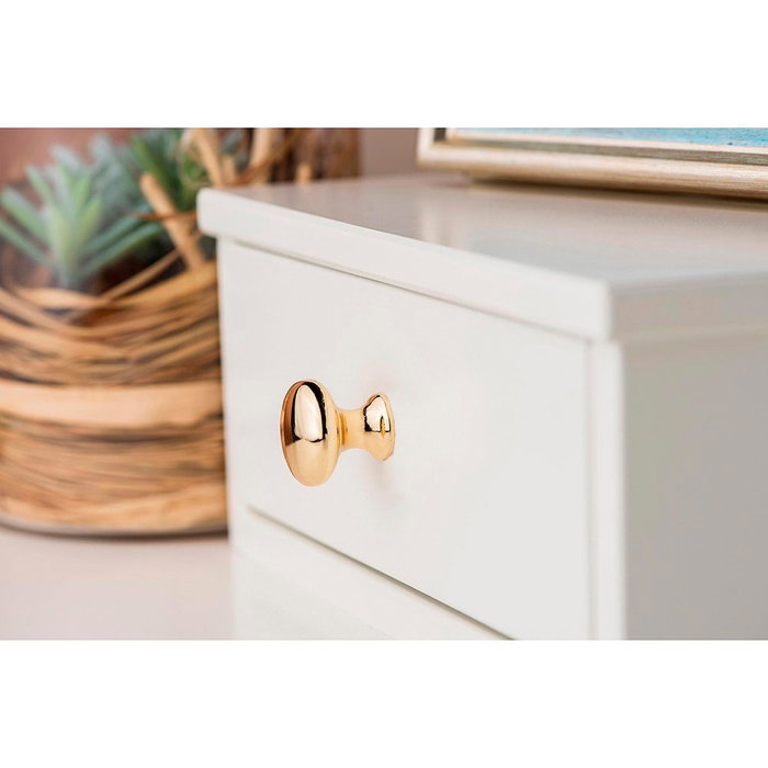 Rei Pomo Redondo para Mueble Zamak Acabado Oro Mod. 760 Ø25mm Blister 4 Unidades Rei Pomo Redondo para Mueble Zamak Acabado Oro Mod. 760 Ø25mm Blister 4 Unidades