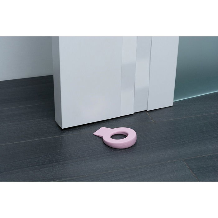 Rei Retenedor de cuña para puerta Lock 660 de plástico TPS rosa protege paredes y puertas Rei Retenedor de cuña para puerta Lock 660 de plástico TPS rosa protege paredes y puertas