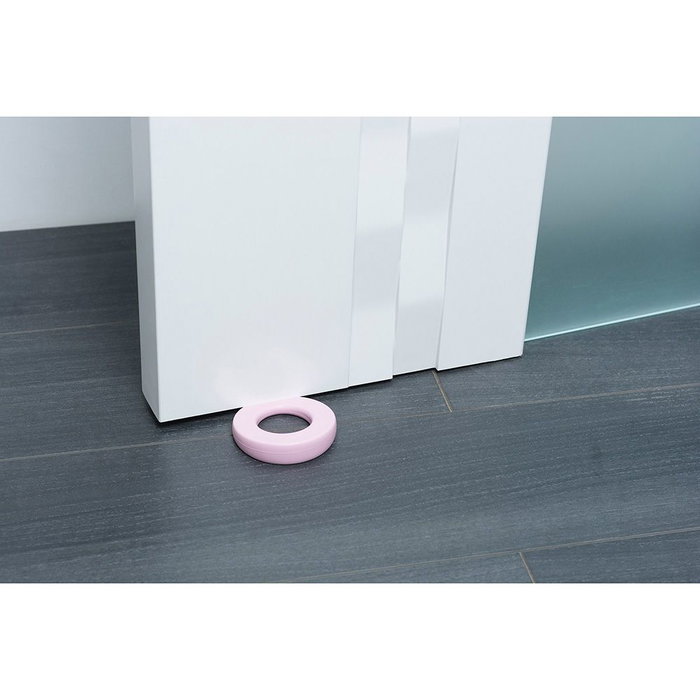 Rei Retenedor de cuña para puerta Lock 660 de plástico TPS rosa protege paredes y puertas Rei Retenedor de cuña para puerta Lock 660 de plástico TPS rosa protege paredes y puertas