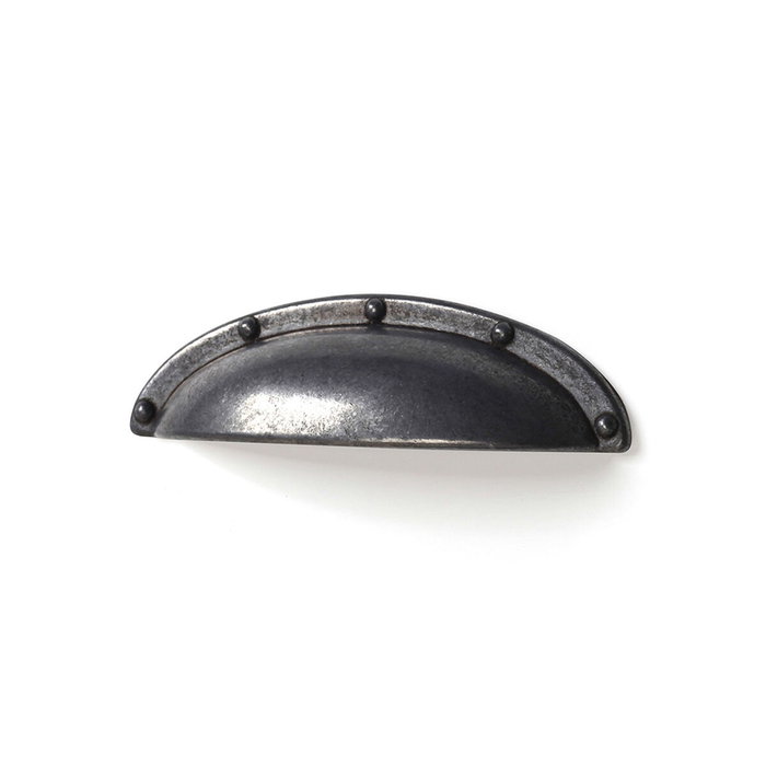 Rei Tirador de mueble tipo concha modelo 2004, plata vieja, 64 mm, 4 uds Rei Tirador de mueble tipo concha modelo 2004, plata vieja, 64 mm, 4 uds