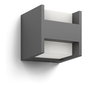 Philips Aplique LED Arbour 2x4,5W 800lm 4000K Antracita Pared