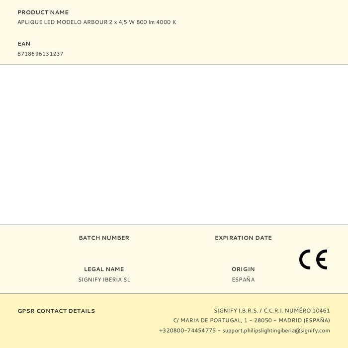 Philips Aplique de exterior Arbour 2x4,5W Antracita