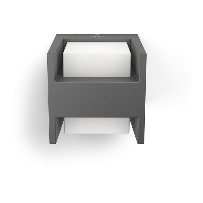 Philips Aplique LED Arbour 2x4,5W 800lm 4000K Antracita Pared