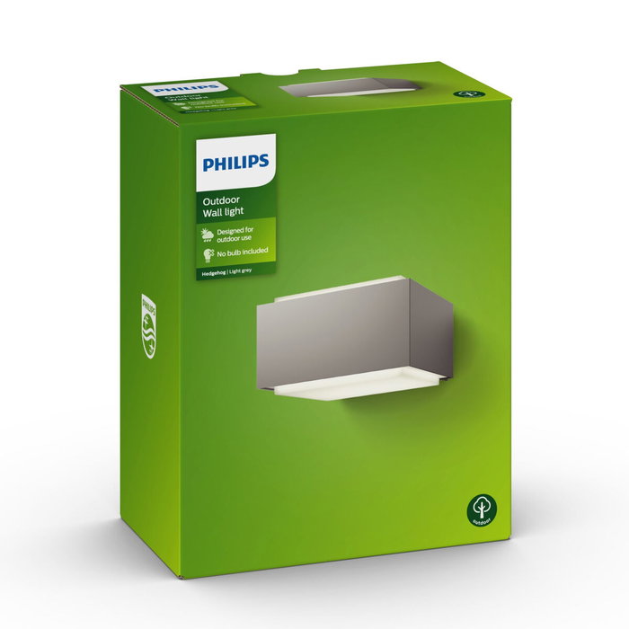 Philips Hedgehog Aplique de exterior Gris E27