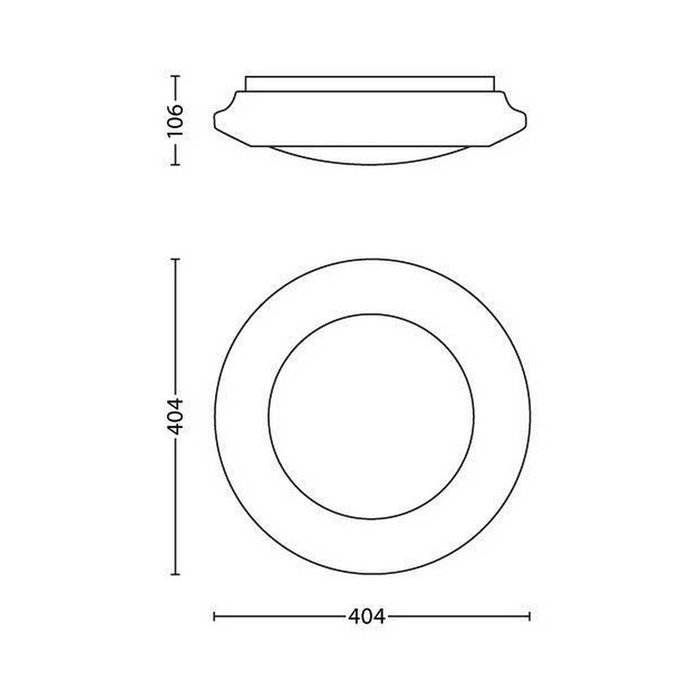 Philips Cinnabar Plafón LED circular 20W 4000K Blanco