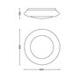 Philips Cinnabar Plafón LED circular 20W 4000K Blanco