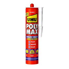 Uhu 7000131 Poly max high tack express Adhesivo de Montaje y Sellador Universal Blanco 440 g