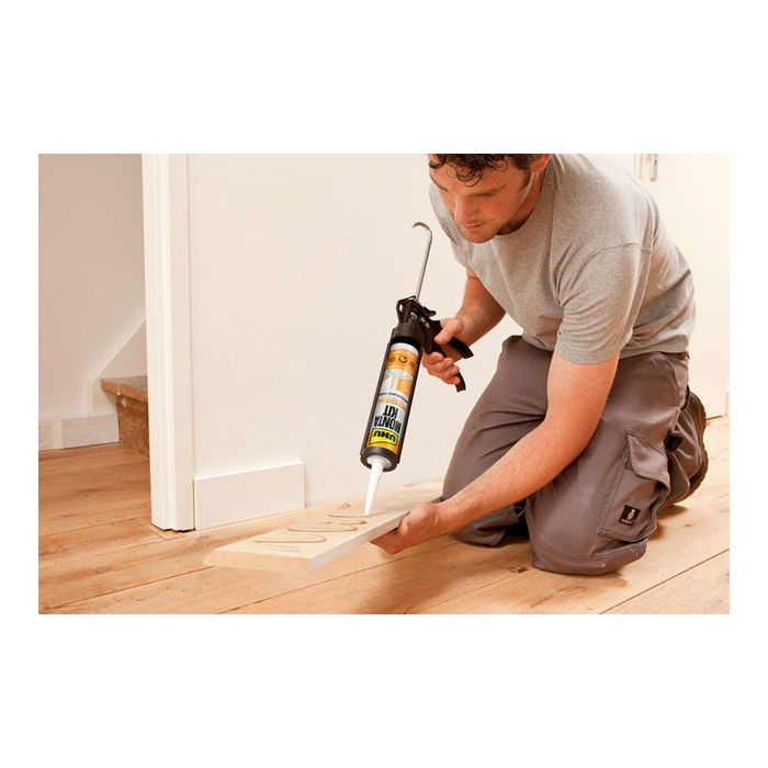 Uhu Monta kit® profesional 6310640 Adhesivo de montaje de relleno extrafuerte 350 g para casi todos los materiales de construcción interior/exterior