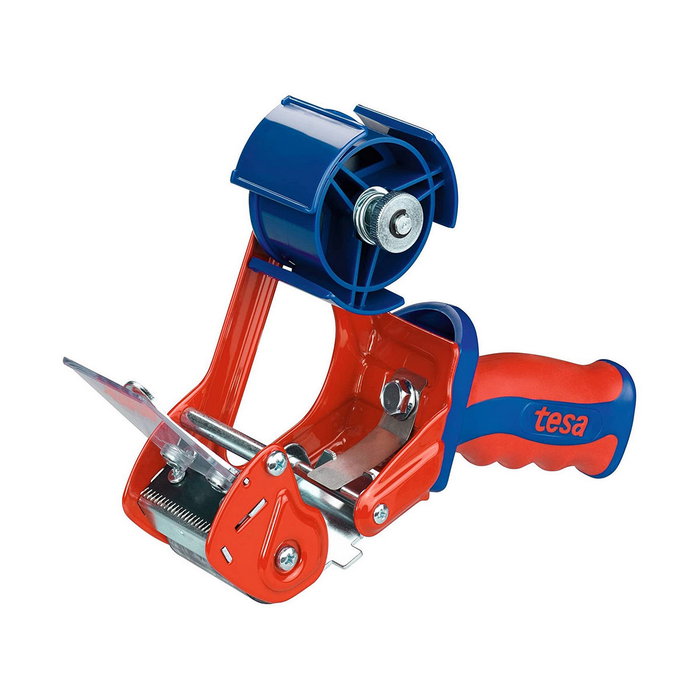 Tesa Dispensador de cinta de embalaje Comfort Rojo / azul Tesa Dispensador de cinta de embalaje Comfort Rojo / azul