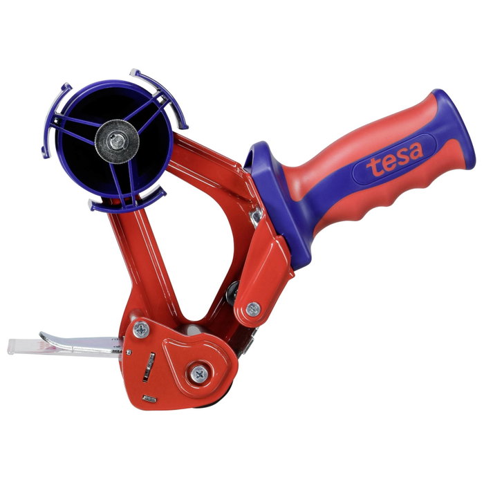 Tesa Dispensador de cinta comfort rojo/azul para 50 mm