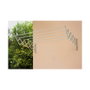 Fepre Tendedero de pared en acero epoxi blanco, 120 cm