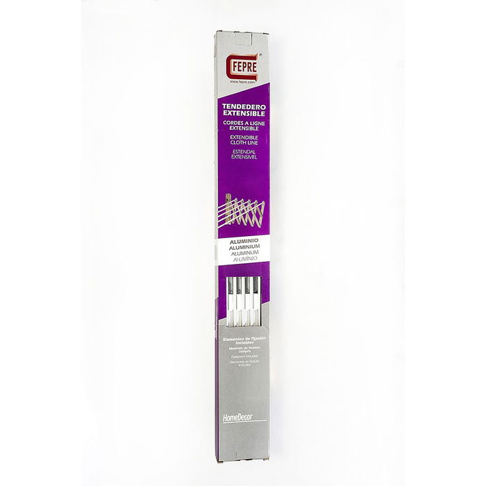 Fepre Tendedero de Aluminio Pared Extensible Alta Resistencia Oxidación 100 cm