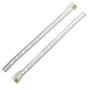 Micel Guía de cajón modelo gc01 de acero con acabado blanco, 450 mm
