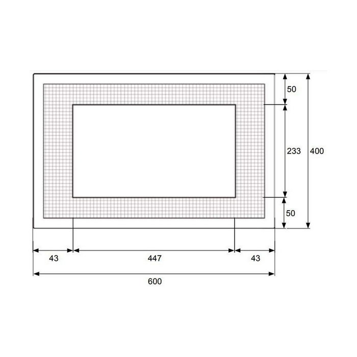 Micel Marco para microondas MCR1 60x40cm Negro Micel Marco para microondas MCR1 60x40cm Negro