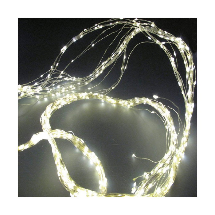 Lumineo Guirnalda micro LED fija para árbol, 640 LEDs, luz cálida, 6,9 m