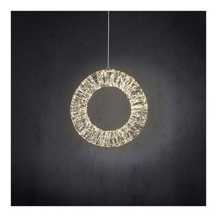 Corona de leds decorativa luz día ø45cm Corona de leds decorativa luz día ø45cm