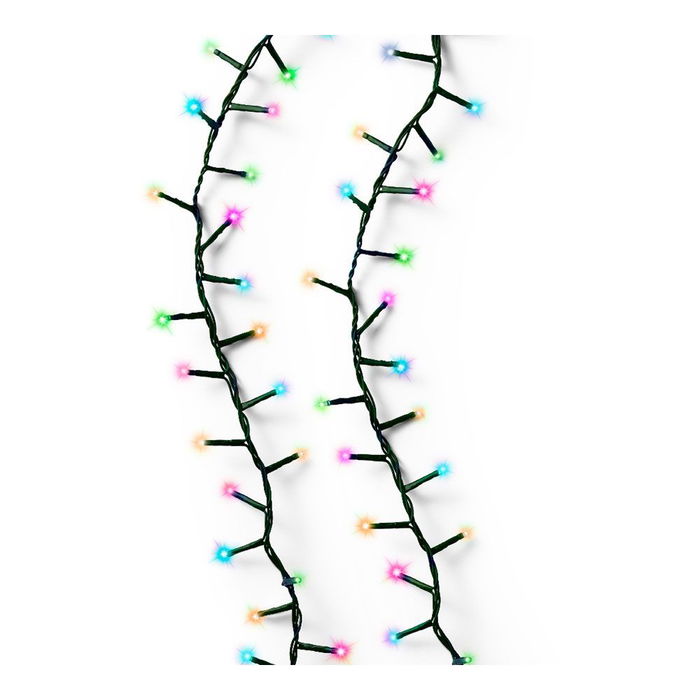 Guirnalda LED Compact 500 Leds Parpadeante Multicolor Pastel 16 m IP44 Cable Verde