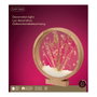 Home Circle Lámpara Decorativa de Madera con MicroLEDs, 25 LEDs, Luz Cálida, IP20 Interior, 4.3 x 25 x 27.5 cm, Alimentación 2xAAA