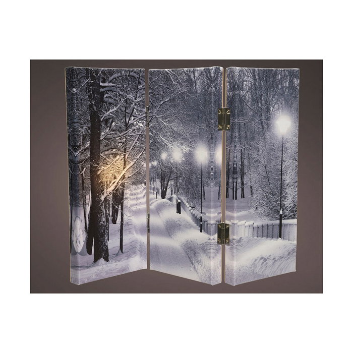 Cuadro LED plegable con 8 LEDs y luz cálida
