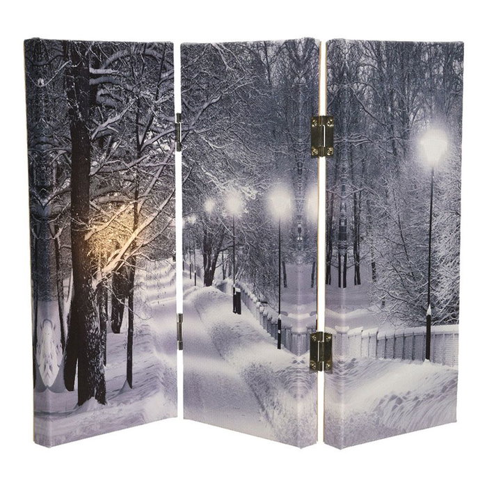 Cuadro Plegable con LEDs 2,8x48x38cm 8 LEDs Interior Luz Cálida 9xAA Cuadro Plegable con LEDs 2,8x48x38cm 8 LEDs Interior Luz Cálida 9xAA