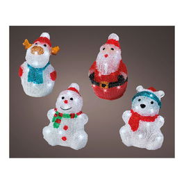 Lumineo Figura Acrílica LED para Interior 13x10x16cm 16 LEDs Modelos Surtidos