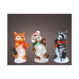 Lumineo Figura LED de Animales Acrílicos para Exterior, Modelos Surtidos