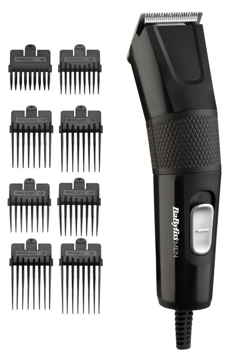 Babyliss E756E Cortapelos eléctrico con cable, Cuchillas XL 45 mm, Negro